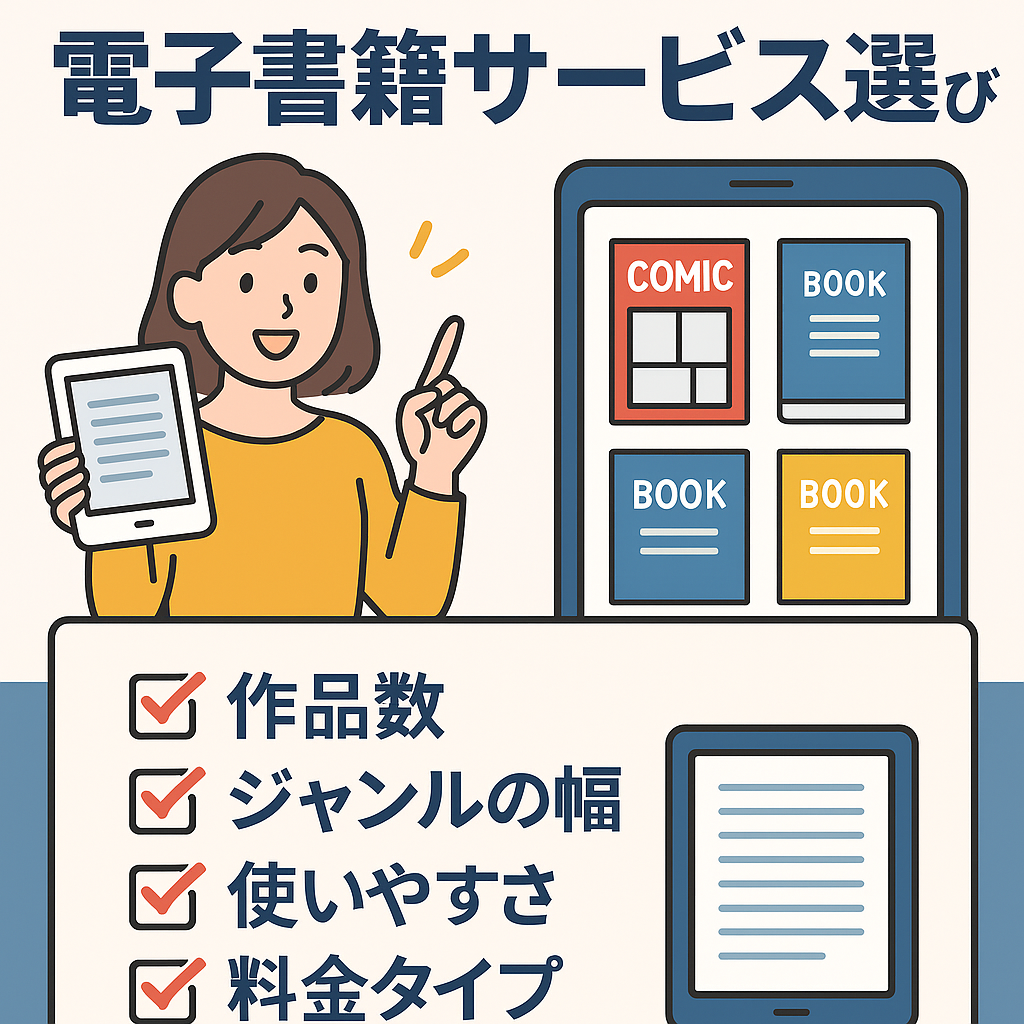 電子書籍サービスおすすめ人気ランキング【2025年最新版】
